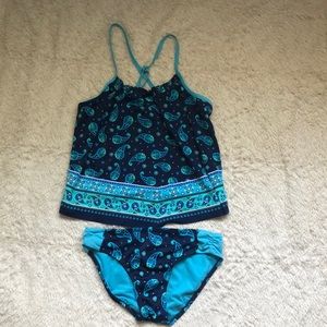 Justice Blue Swim Piece!